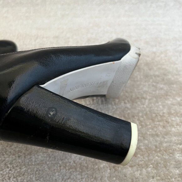 Nine West Edrica Black Platform Chunky High Heels Shoes 9.5 - Picture 9 of 12